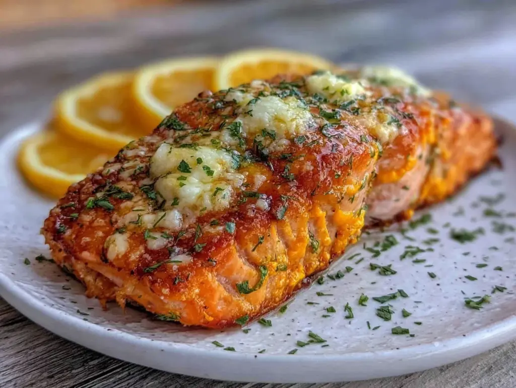 crispy air fryer salmon - featured image