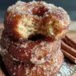 crispy apple cider donuts - featured image