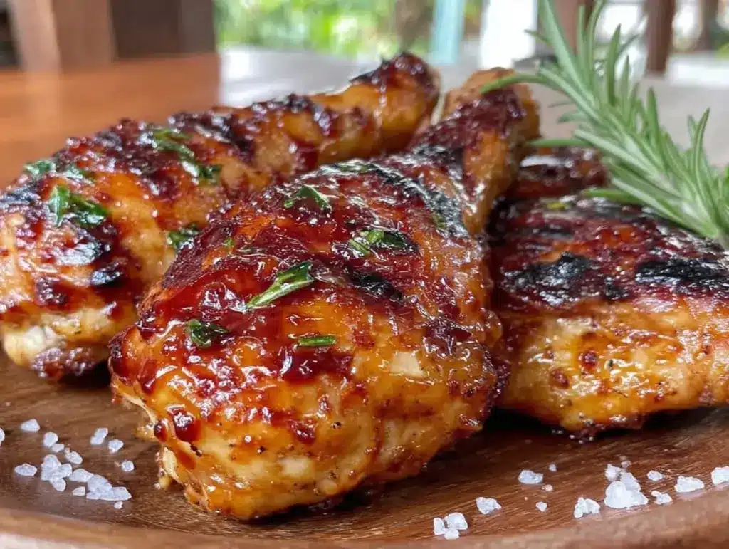 crispy grilled bbq chicken drumsticks - featured image