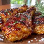 crispy grilled bbq chicken drumsticks - featured image