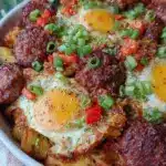 crispy loaded breakfast skillet - featured image