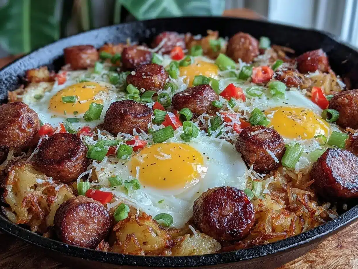 crispy loaded breakfast skillet preparation steps