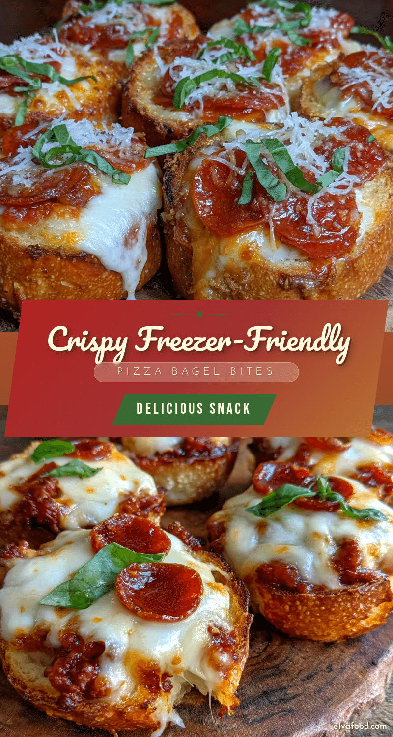 crispy pizza bagel bites recipe