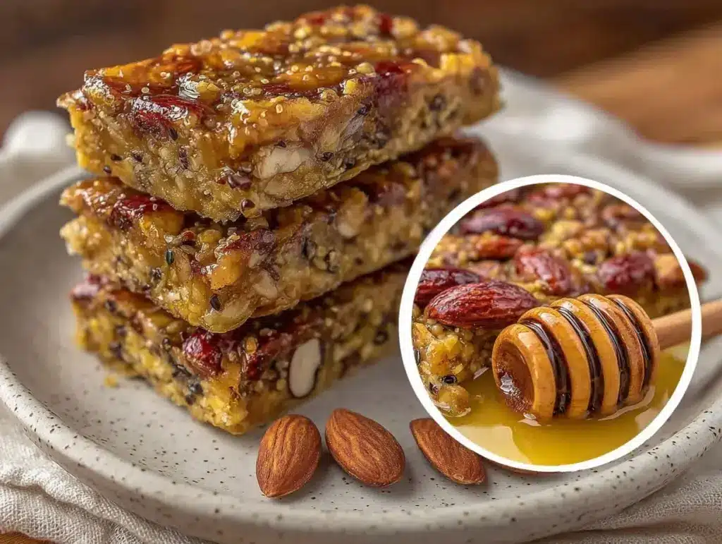 crunchy homemade granola bars - featured image