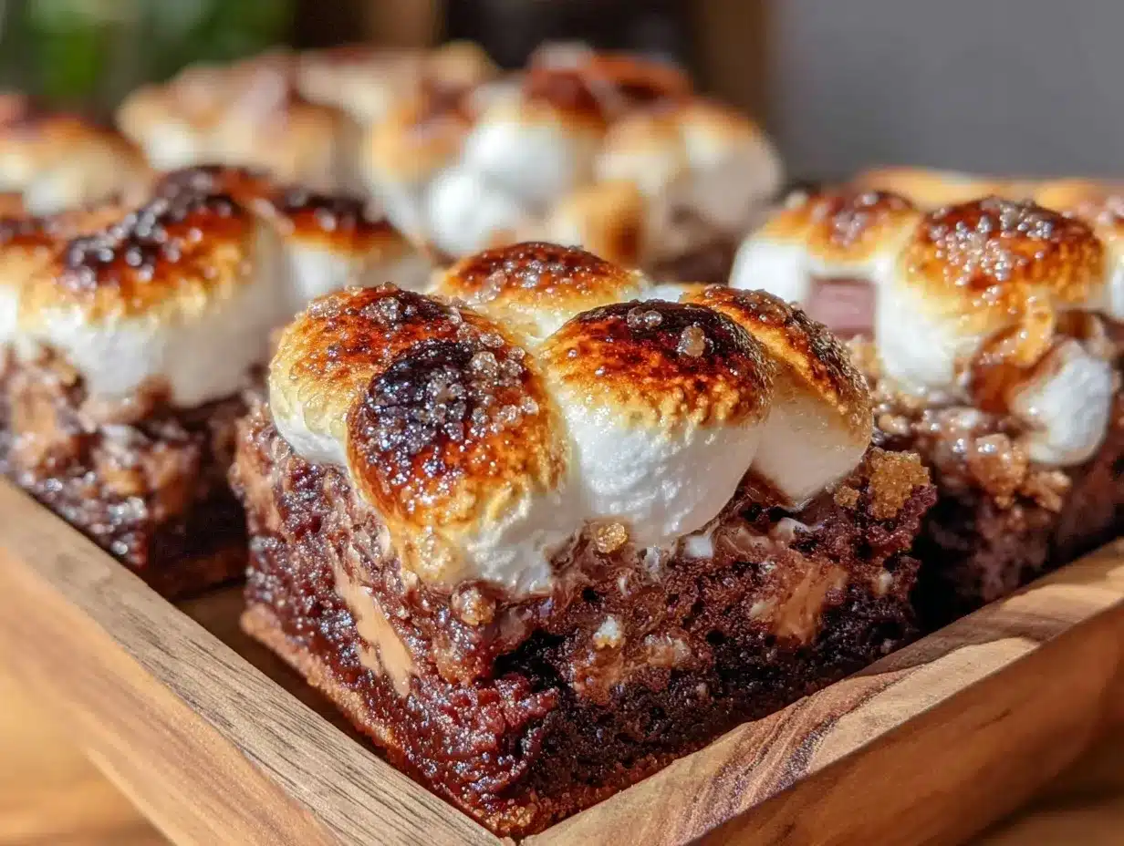 decadent s’mores brownies preparation steps