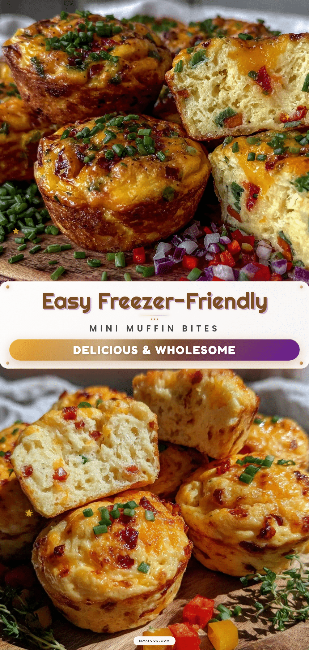 easy freezer-friendly mini muffin breakfast bites recipe