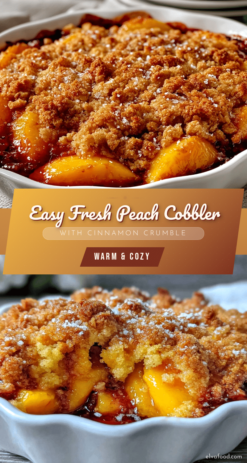 easy fresh peach cobbler recipe