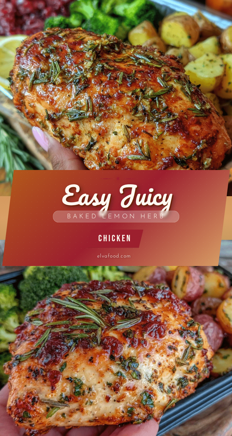 easy juicy baked lemon herb chicken breast recipe
