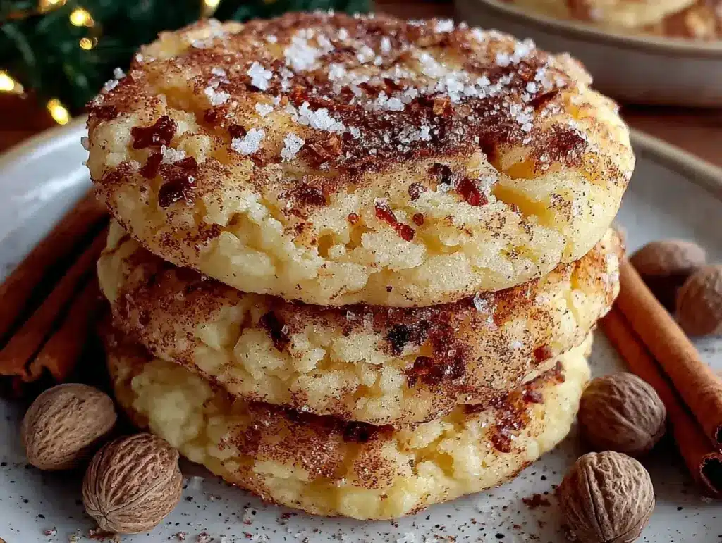 eggnog snickerdoodles - featured image