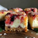 firecracker cheesecake bars - featured image