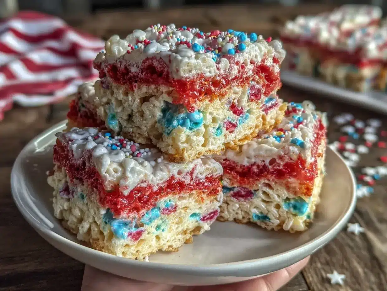firecracker rice krispie treats preparation steps