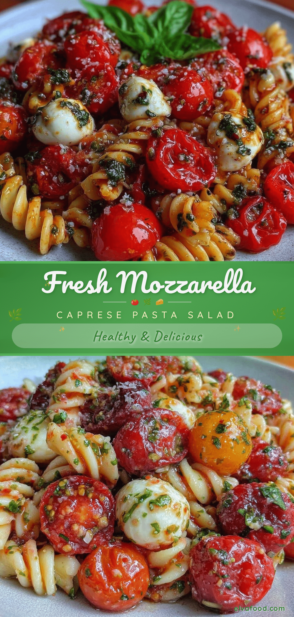 Fresh Caprese Pasta Salad recipe