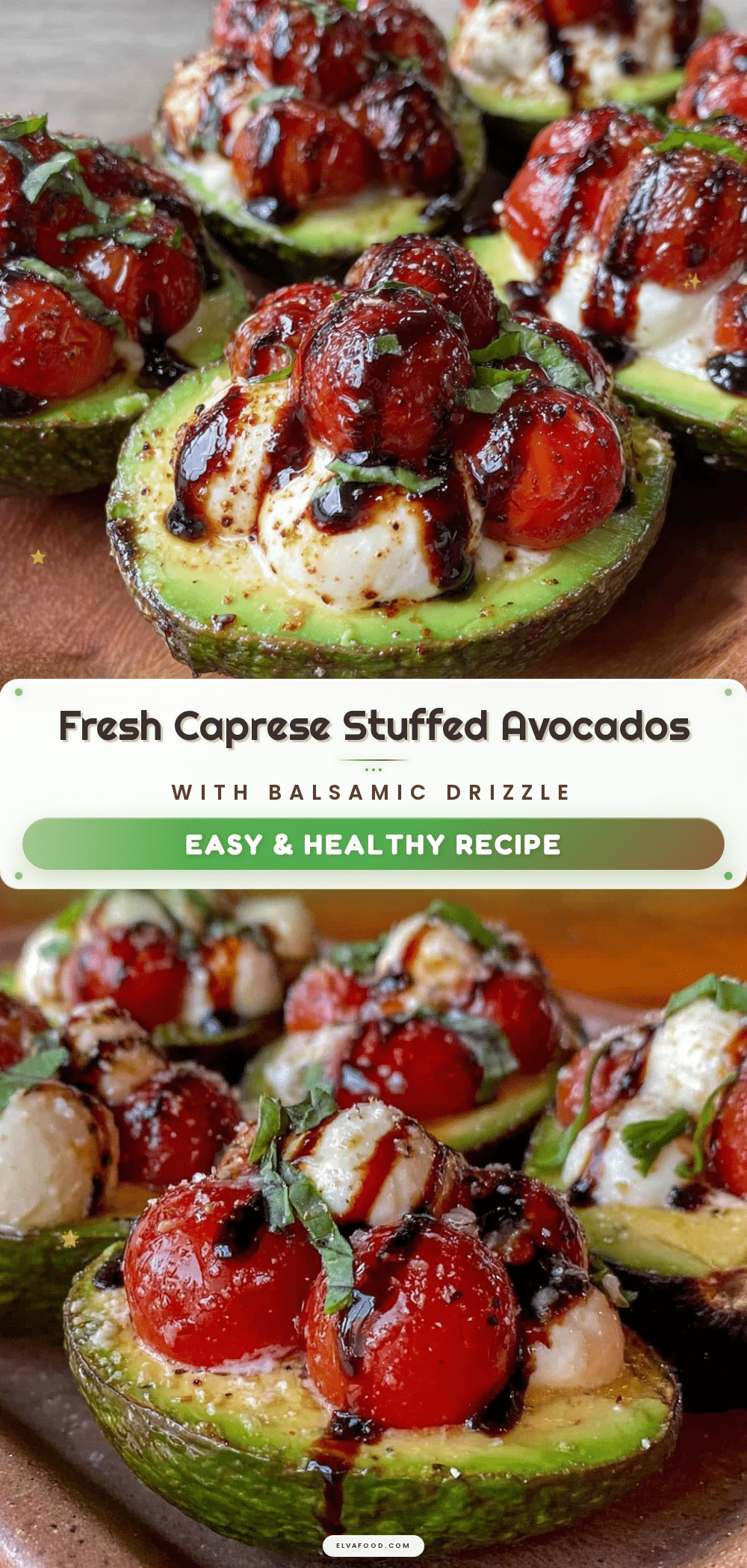 fresh caprese stuffed avocados recipe