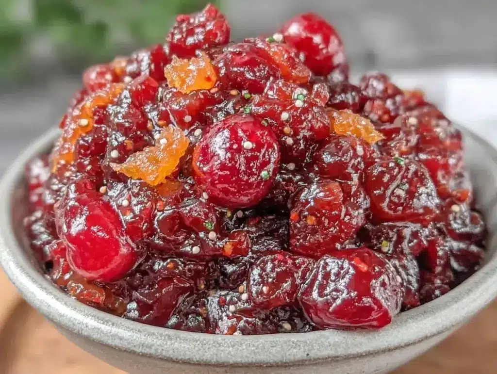 fresh cranberry orange relish - featured image
