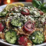 Fresh Greek Orzo Salad - featured image