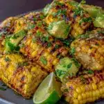 fresh grilled corn and avocado salad - featured image
