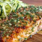 fresh lemon herb grilled salmon - featured image