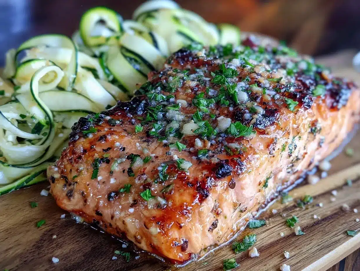 fresh lemon herb grilled salmon preparation steps