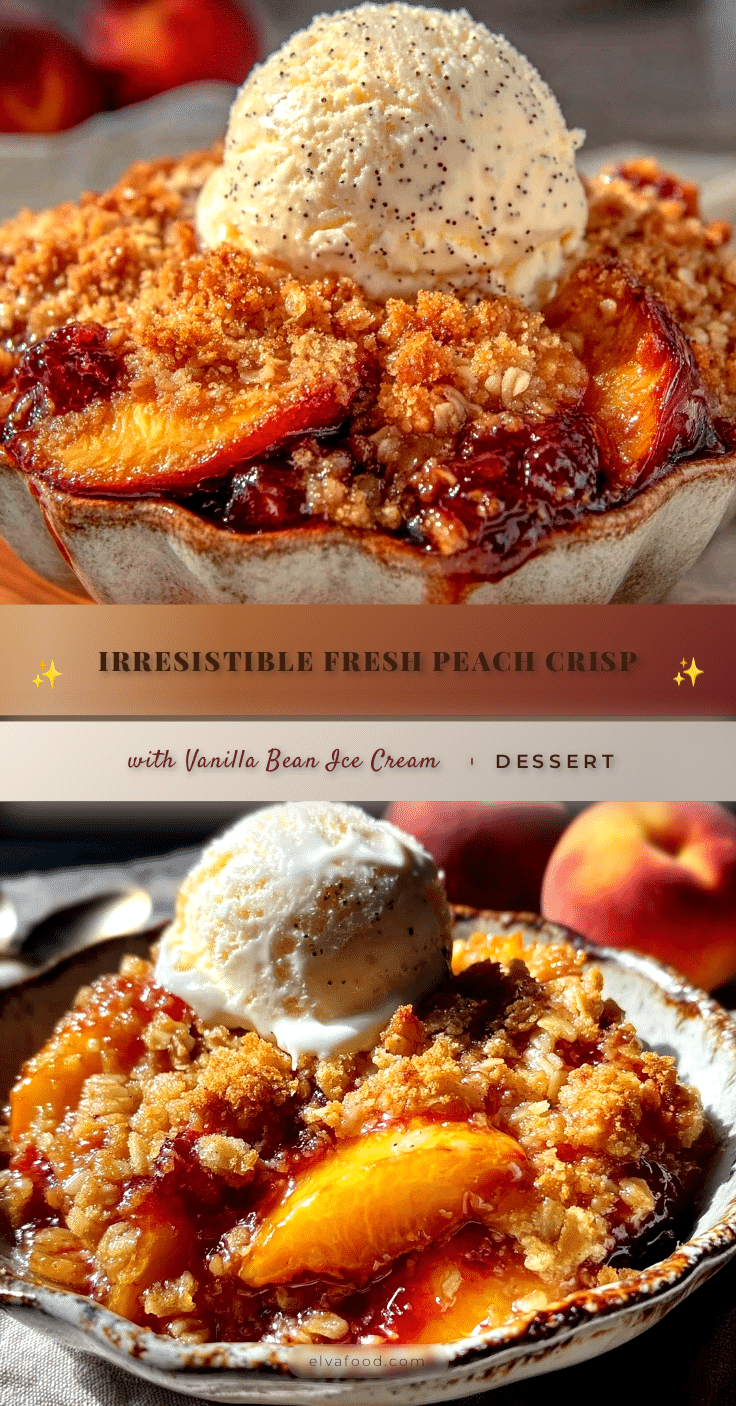 fresh peach crisp recipe