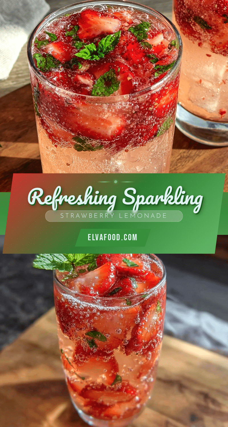 fresh sparkling strawberry lemonade recipe