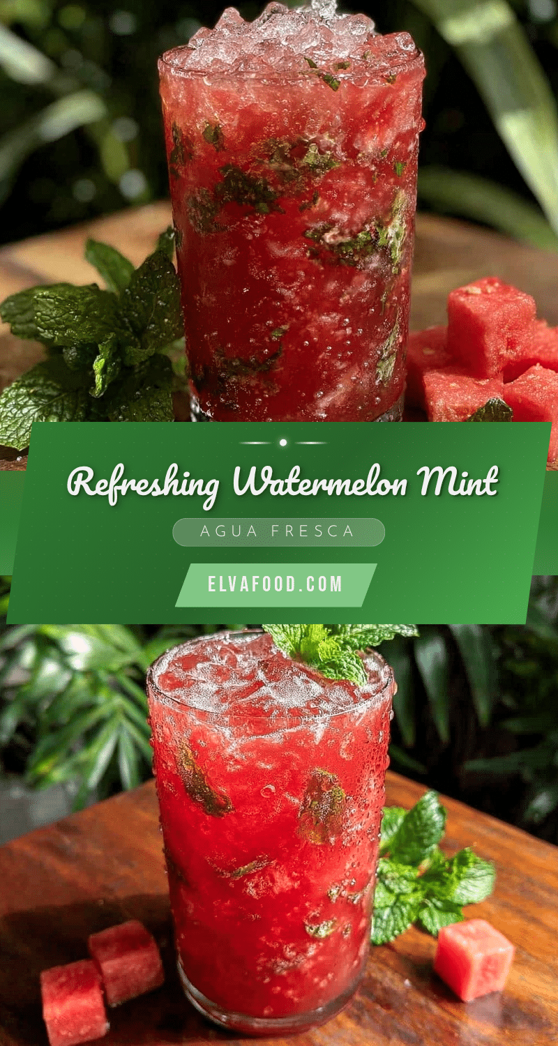 fresh watermelon mint agua fresca recipe