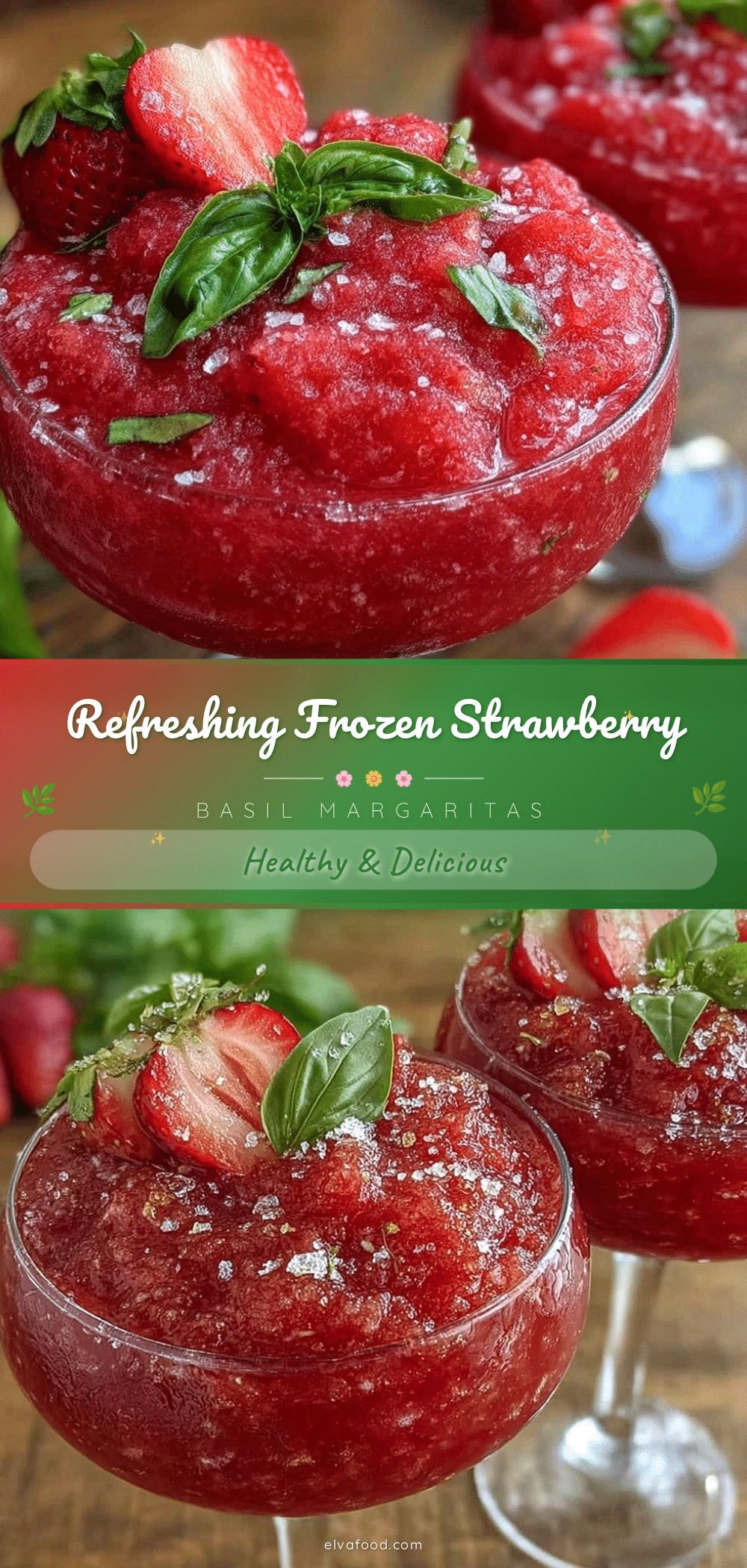frozen strawberry basil margaritas recipe