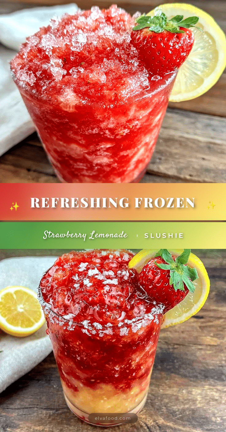 frozen strawberry lemonade slushie recipe
