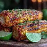 grilled corn on the cob with chipotle lime butter - featured image