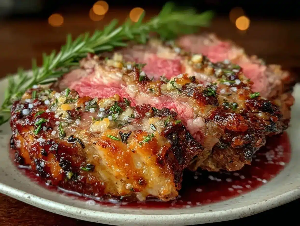 herb-crusted prime rib preparation steps