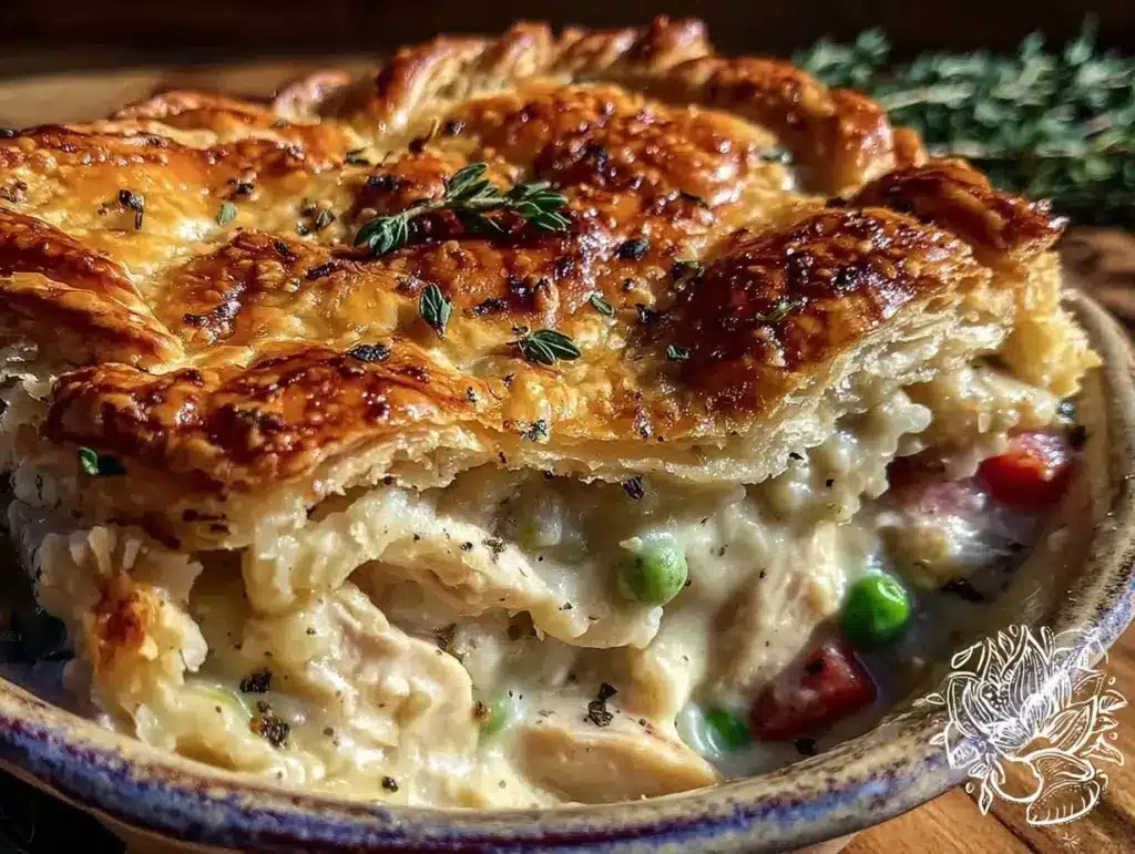 homemade chicken pot pie - featured image