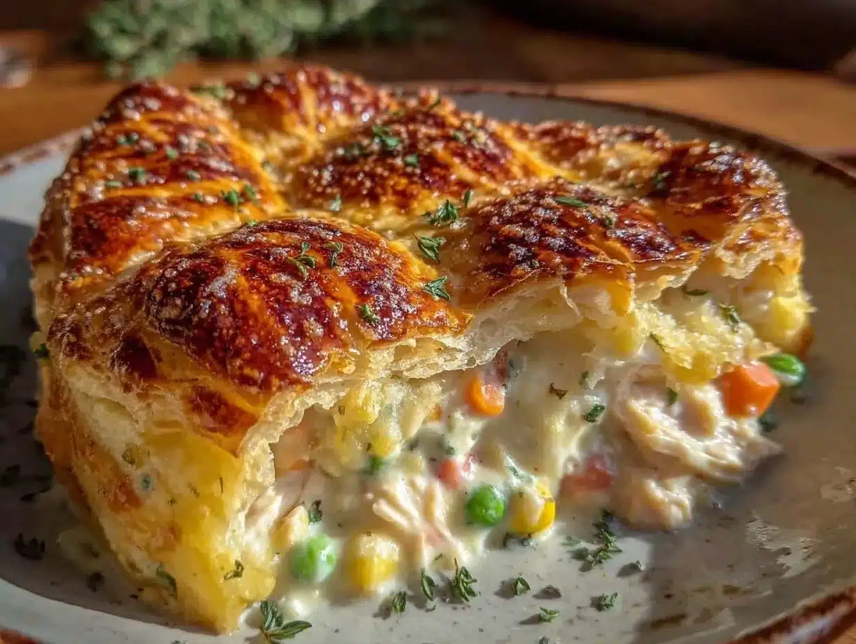 homemade chicken pot pie preparation steps