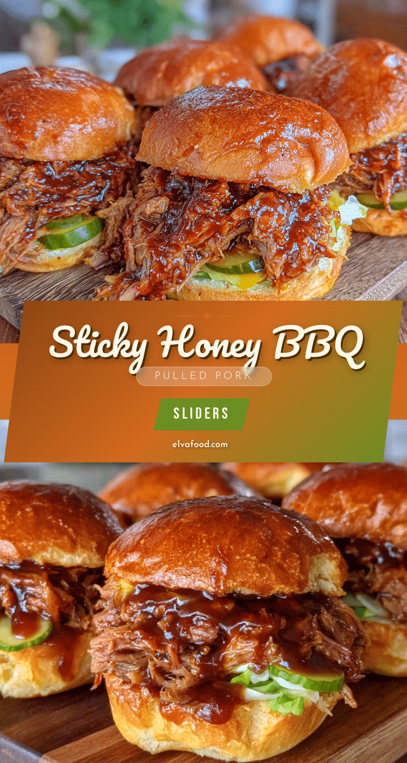 honey BBQ pulled pork sliders recipe