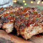 honey bourbon bbq ribs - featured image