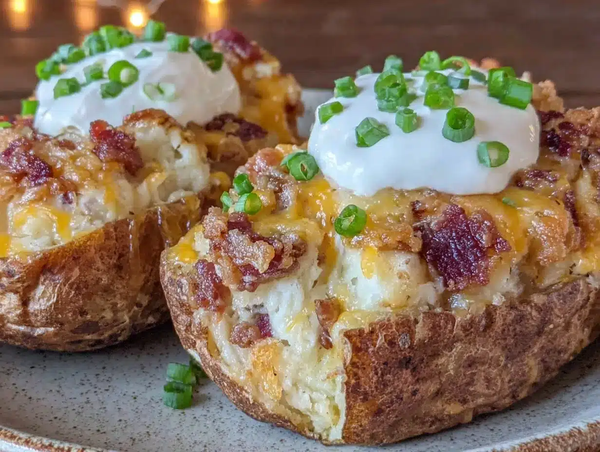 loaded twice-baked potatoes preparation steps
