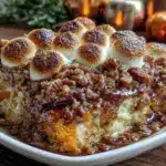 maple pecan sweet potato casserole - featured image
