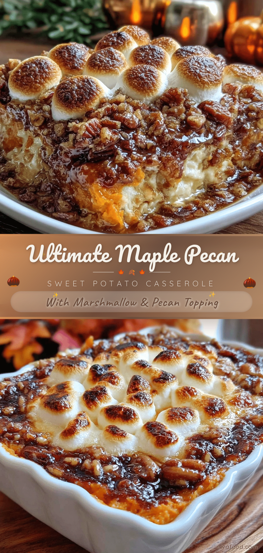 maple pecan sweet potato casserole recipe