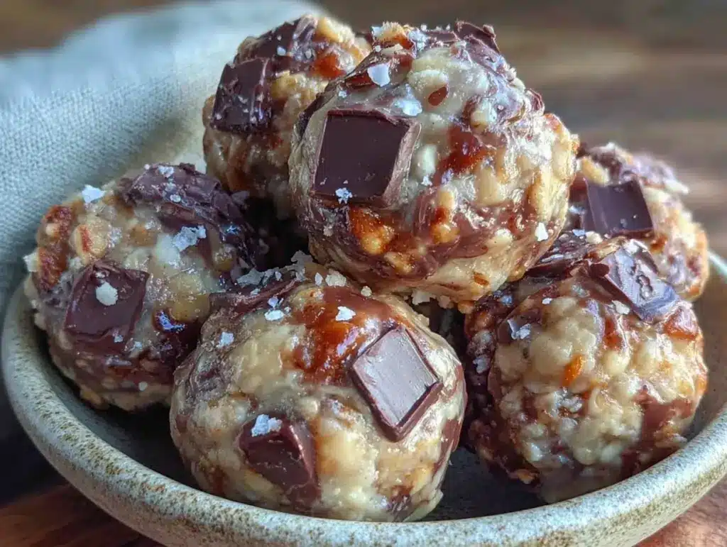no-bake peanut butter energy balls - featured image