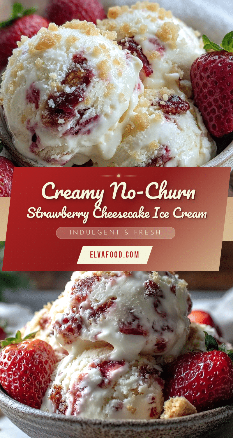 no-churn strawberry cheesecake ice cream recipe recipe