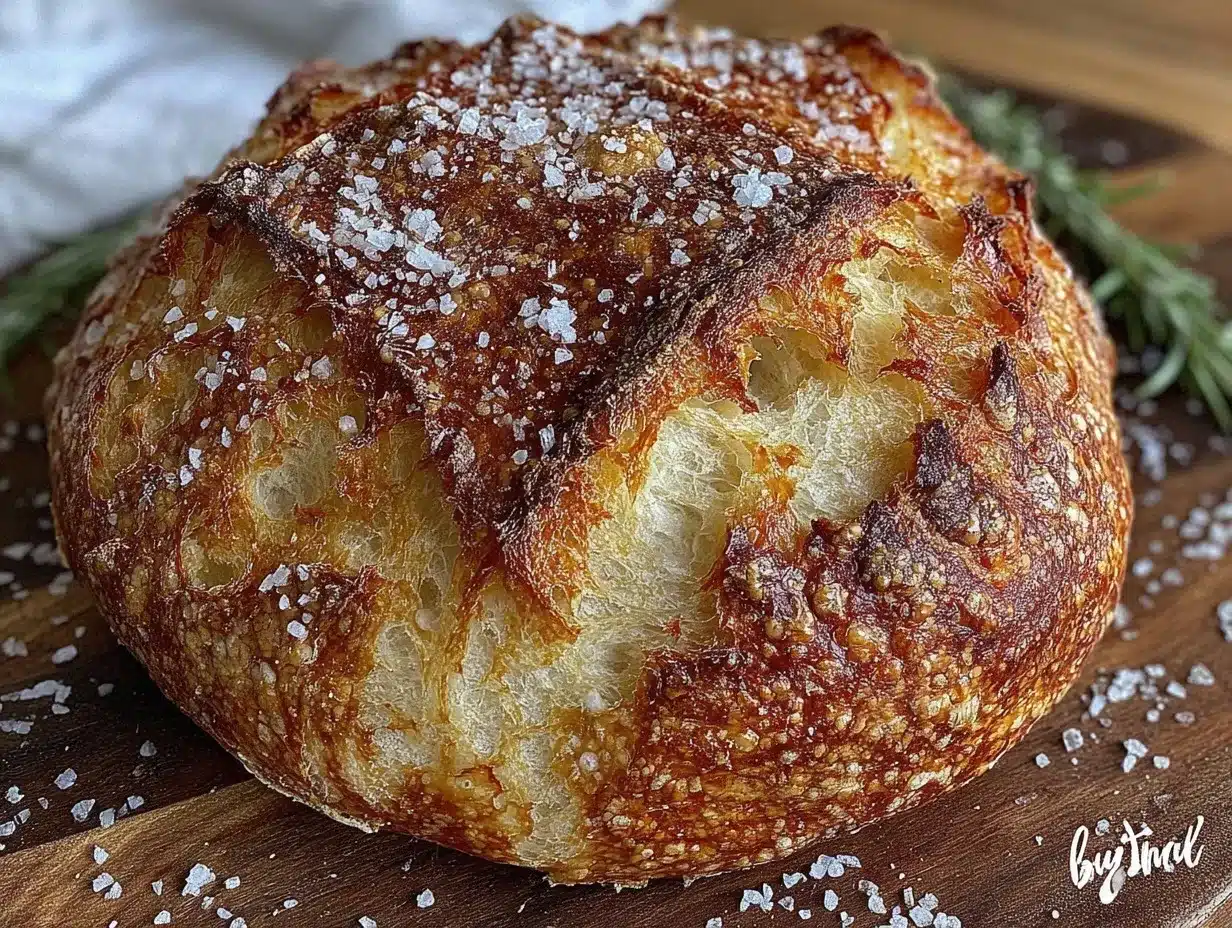 no-knead Dutch oven artisan bread preparation steps