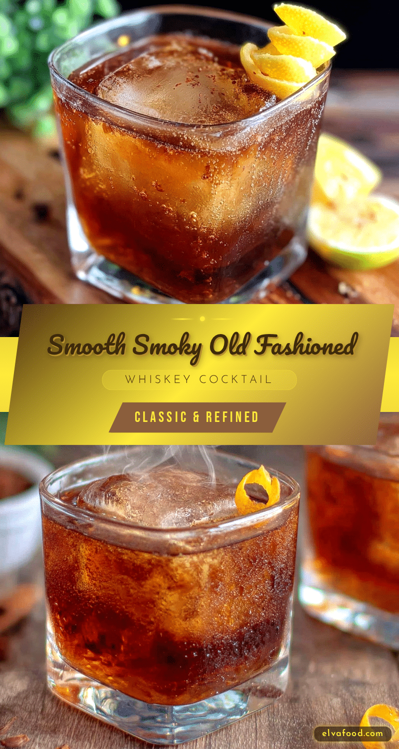 old fashioned smoked whiskey cocktail recipe