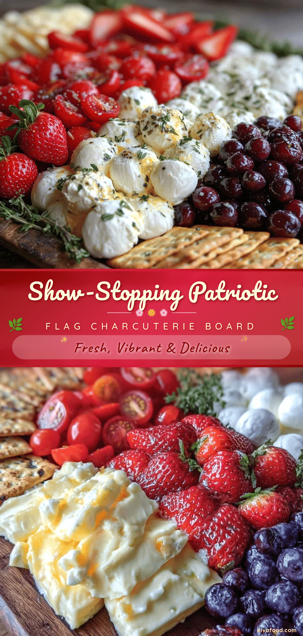 patriotic flag charcuterie board recipe
