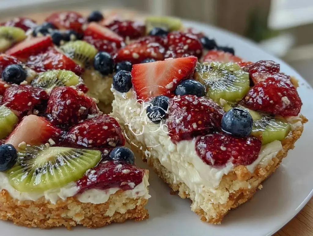 patriotic flag fruit pizza - featured image
