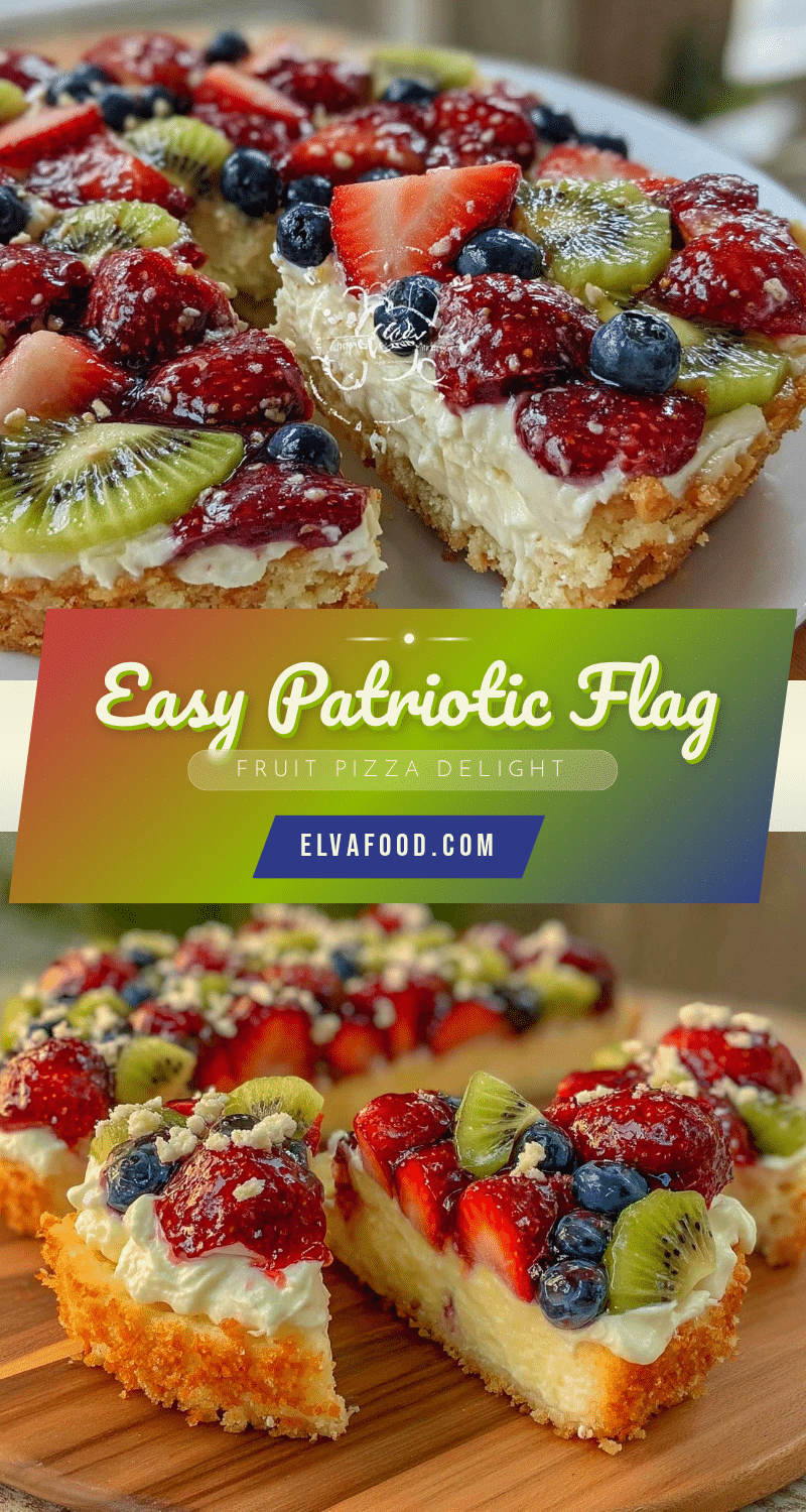 patriotic flag fruit pizza recipe