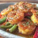 quick honey garlic shrimp stir-fry - featured image