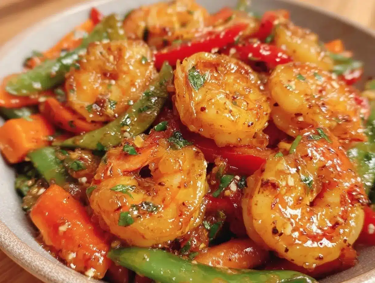 quick honey garlic shrimp stir-fry preparation steps