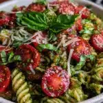 quick pesto pasta - featured image