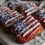 red velvet american flag sugar cookies - featured image