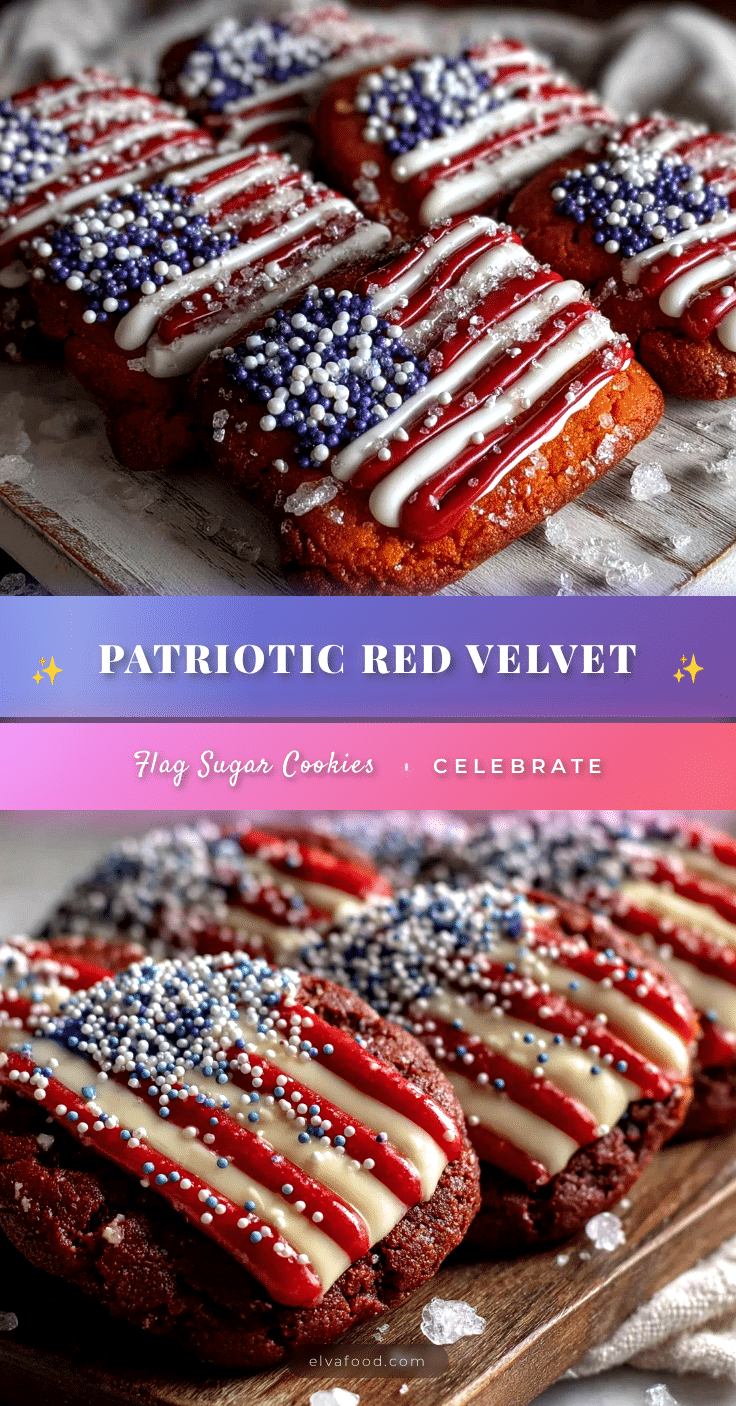 red velvet american flag sugar cookies recipe