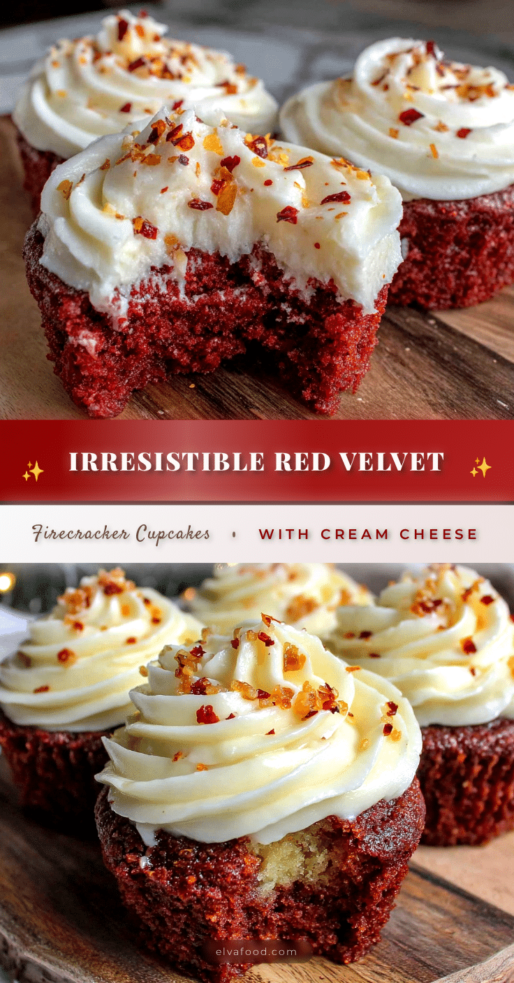 red velvet firecracker cupcakes recipe