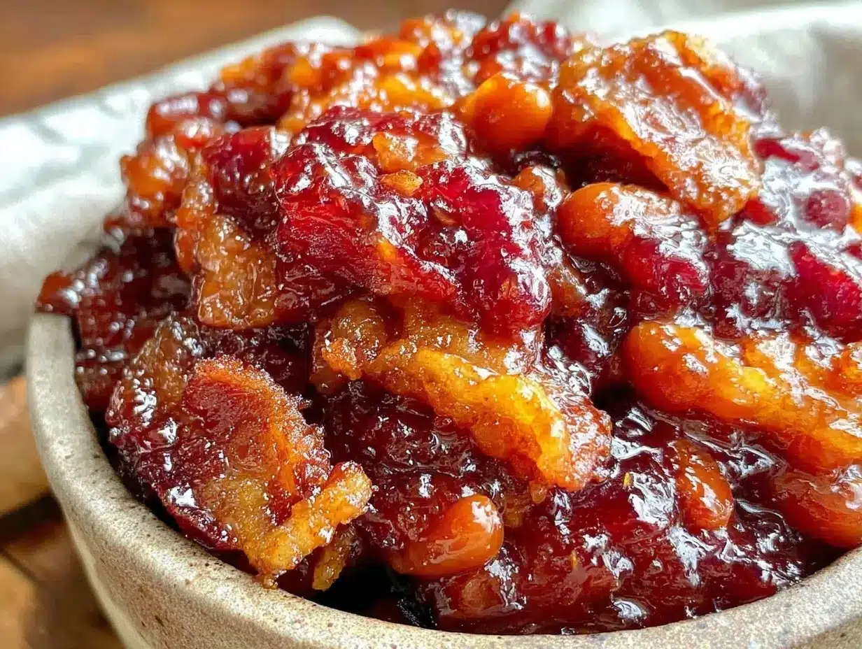 savory baked beans with bacon and brown sugar preparation steps